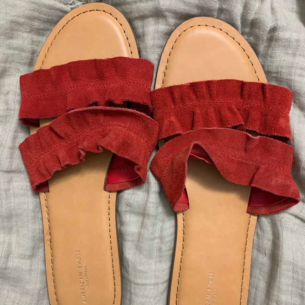 American Eagle double banded sandals